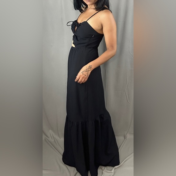Black goth maxi dress - Picture 5 of 6